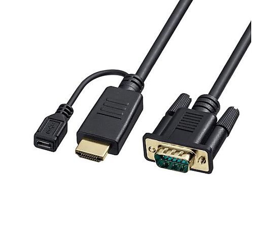 アズワン 1.0m HDMI-VGA変換アダプターケーブル EA940PR-11 1個(ご注文単位1個)【直送品】