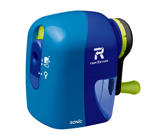 ソニック トガリターン 手動鉛筆削り ブルー EK-7022-B 1個(ご注文単位1個)【直送品】