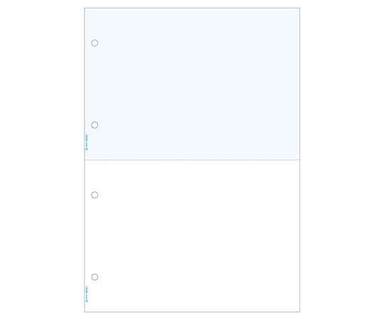 ヒサゴ マルチプリンタ帳票 A4 ブルー 2面 4穴 1セット(1200枚入) BP2041Z 1セット(ご注文単位1セット)【直送品】