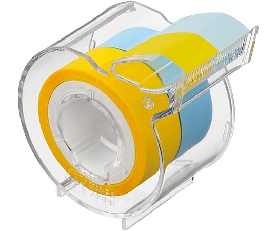 ヤマト メモックロールテープ フィルム 15mm幅 黄・青 1パック(2巻入) RF-15CH-6FN 1パック(ご注文単位1パック)【直送品】