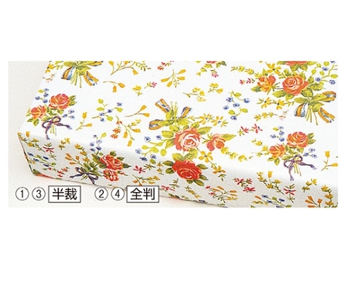 ストア・エキスプレス 包装紙 オリビア 全判 入数500枚 61-281-1-4 1セット（ご注文単位1セット）【直送品】