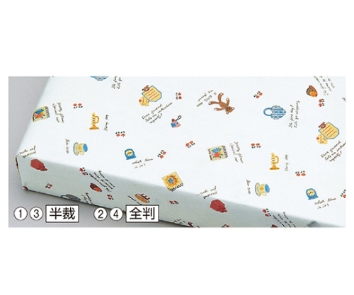 ストア・エキスプレス 包装紙 ディアフレンド 半裁 入数1000枚 61-280-12-3 1セット（ご注文単位1セット）【直送品】