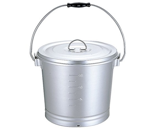 オオイ金属 アルミ一重汁食缶 10L(にぎり1ヶ付) 012034001 1個（ご注文単位1個）【直送品】