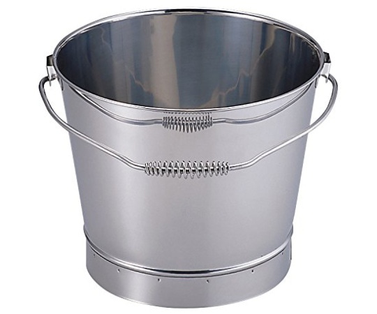 柄沢製作所 18-8バケツ(溶接)バネハンドル 20号 026082008 1個（ご注文単位1個）【直送品】