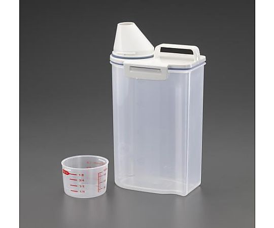 エスコ 167x110x293mm 米びつ(密閉式/2kg) EA508TC-144 1個（ご注文単位1個）【直送品】