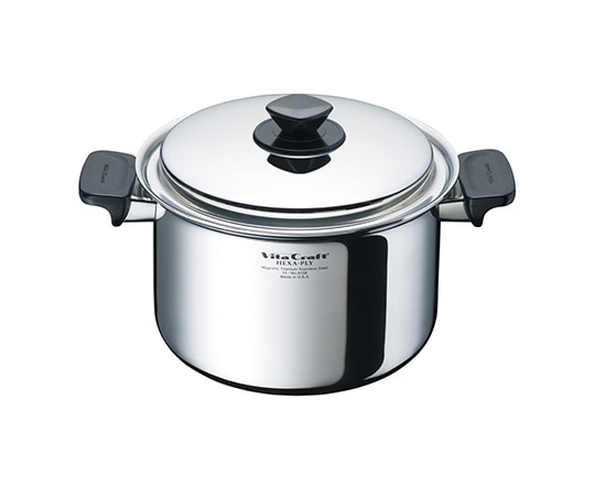 ビタクラフト ヘキサプライ 両手ナベ 5.5L 深型 6128 1個（ご注文単位1個）【直送品】