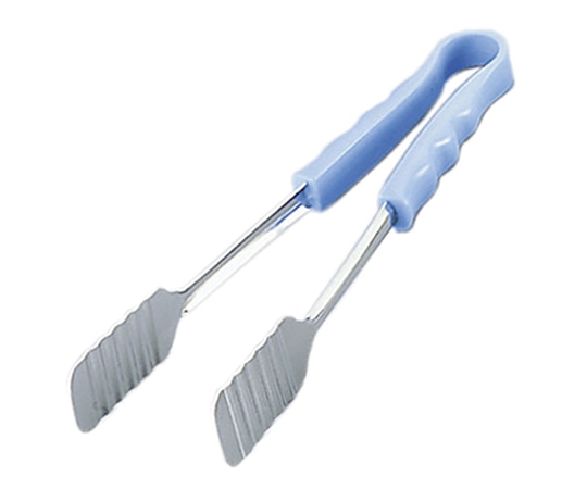 エムテートリマツ 抗菌Pc柄ケーキトング ブルー 3-BL 1個（ご注文単位1個）【直送品】