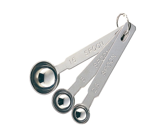 エムテートリマツ 18-8極厚計量スプーン 3本組  1組（ご注文単位1組）【直送品】