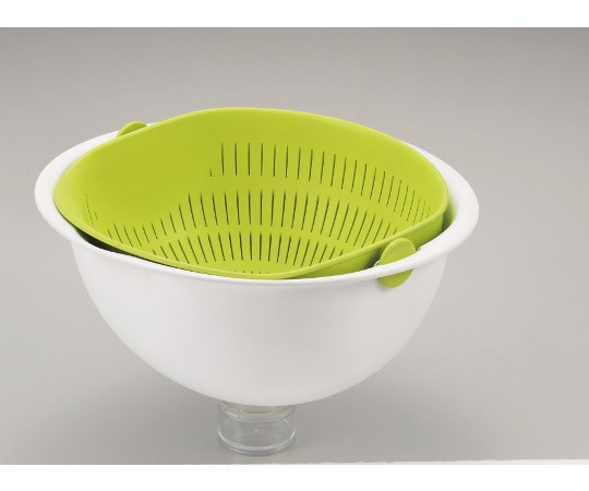 パール金属 ミラくるザル・ボウル 小 グリーン C-5724 1個（ご注文単位1個）【直送品】
