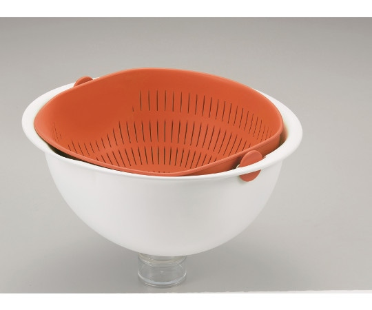 パール金属 ミラくるザル・ボウル 小 オレンジ C-5725 1個（ご注文単位1個）【直送品】