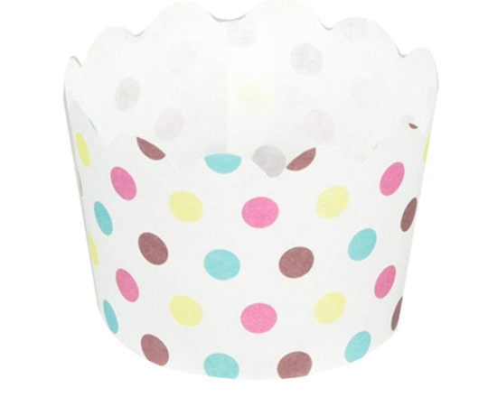パール金属 ベイクイージー 紙製マフィンカップ 60mm(ドット) 12枚入 D-2675 1袋（ご注文単位1袋）【直送品】