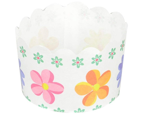 パール金属 ベイクイージー 紙製マフィンカップ 70mm(フラワー) 12枚入 D-2679 1袋（ご注文単位1袋）【直送品】