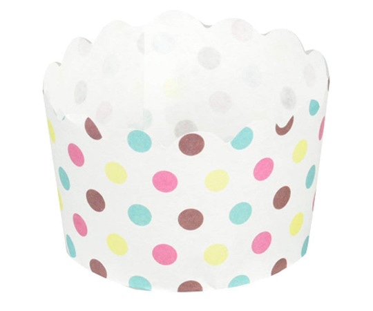 パール金属 ベイクイージー 紙製マフィンカップ 70mm(ドット) 12枚入 D-2680 1袋（ご注文単位1袋）【直送品】