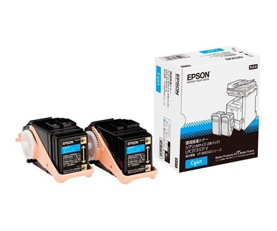エプソン EPSON 環境推進トナー シアン (Mサイズ×2) LPC3T31CPV 1本(ご注文単位1本)【直送品】
