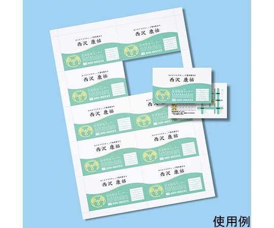 サンワサプライ インクジェット名刺カード 特厚 ミシン目 A4 10面 20シート200カード入り JP-MC11 1セット(ご注文単位1セット)【直送品】