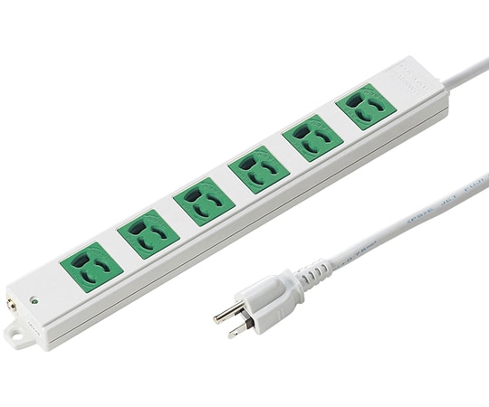 サンワサプライ 3P 3m 6個口タップ緑色 バックアップ用 TAP-K6-3G 1本(ご注文単位1本)【直送品】