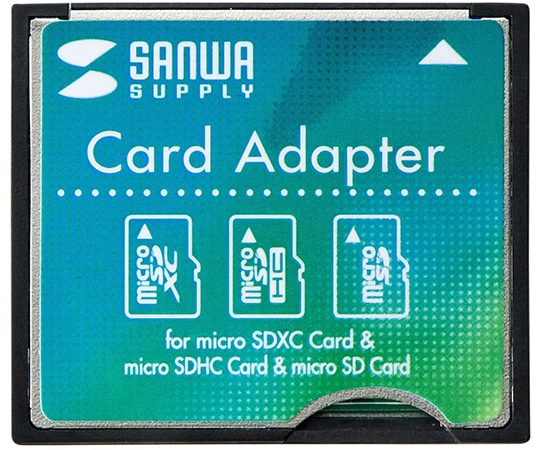 サンワサプライ microSD用CF変換アダプタ ADR-MCCF 1個(ご注文単位1個)【直送品】