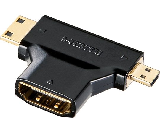 サンワサプライ HDMI変換アダプタミニ&マイクロHDMI AD-HD11MMC 1個(ご注文単位1個)【直送品】