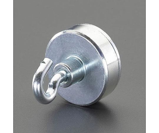 エスコ φ10x4.5mm/ 25N 強力マグネット(フック付) EA781EX-1 1個(ご注文単位1個)【直送品】