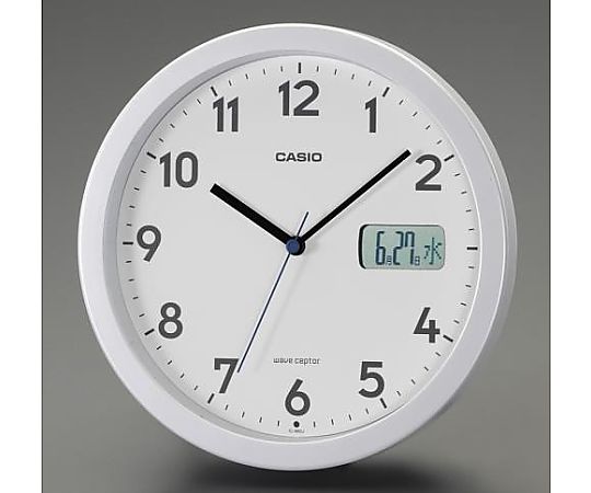 エスコ φ224mm [電波]掛時計 EA798CD-18 1個(ご注文単位1個)【直送品】