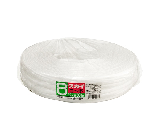 宮島化学工業 スカイコード 白 8mm×300m SS800 1巻(ご注文単位1巻)【直送品】