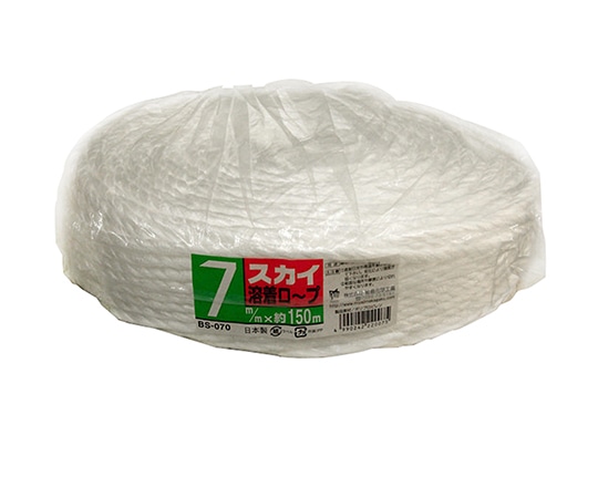 宮島化学工業 スカイロープ 白 7mm×150m BS070 1巻(ご注文単位1巻)【直送品】