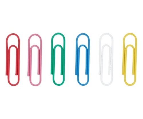 クラウン ゼムクリップ 6色 1袋(60本入) CR-GM100-X 1袋(ご注文単位1袋)【直送品】