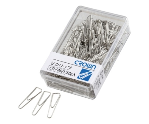 クラウン Vクリップ 小 CR-GMV3-SL 1箱(ご注文単位1箱)【直送品】