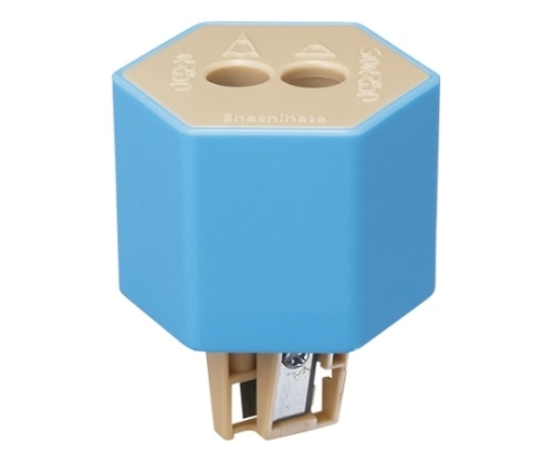 シヤチハタ ケズリキャップ ツイン ブルー ZKC-W1/H 1個(ご注文単位1個)【直送品】