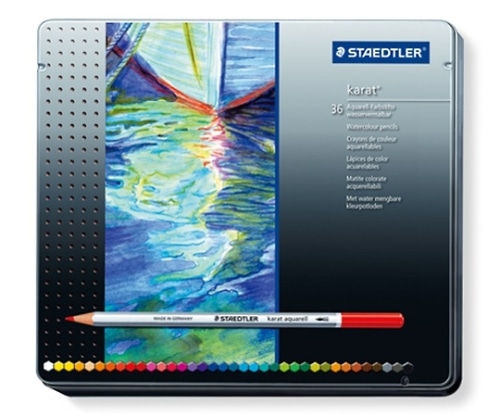 ステッドラー カラト アクェレル水彩色鉛筆 36色/缶入 125 M36 1セット(ご注文単位1セット)【直送品】