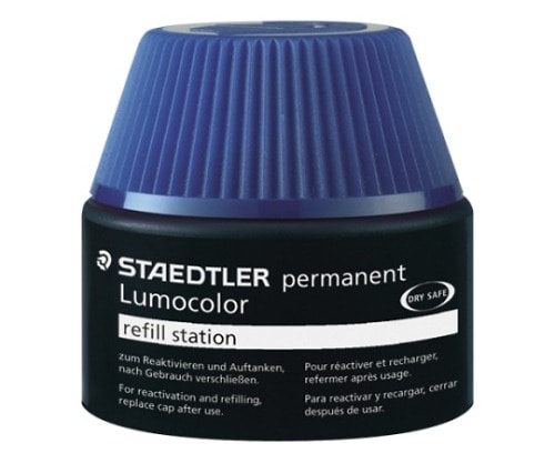 ステッドラー ルモカラー 油性補充インク(インク色:青) 487 17-3 1個(ご注文単位1個)【直送品】