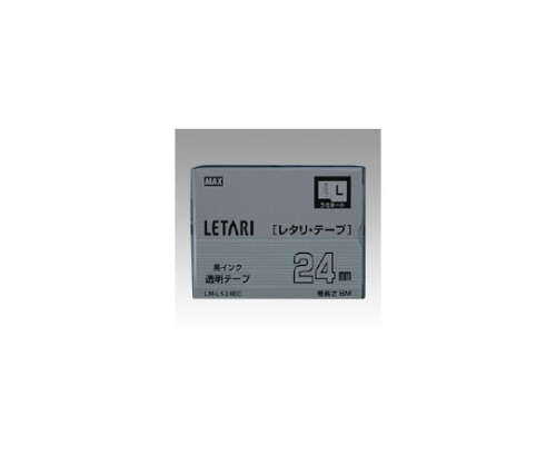 MAX(オフィス品・建築工具) ビーポップ ミニ・レタリ共通消耗品 透明 黒文字 LM-L524BC 1個(ご注文単位1個)【直送品】