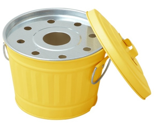 マルカ ダストバケツ灰皿 大 イエロー  1個(ご注文単位1個)【直送品】