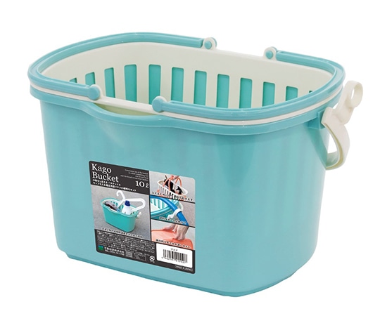 アズワン 水切り付バケツ 10L アクア 2609 1個(ご注文単位1個)【直送品】