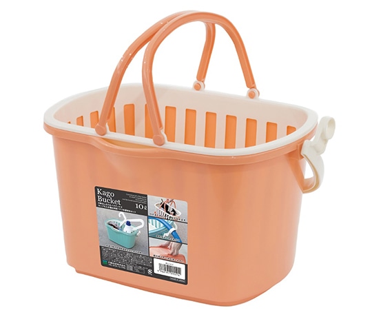 アズワン 水切り付バケツ 10L オレンジ 2609 1個(ご注文単位1個)【直送品】