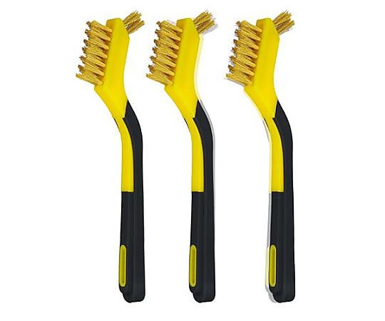 エスコ 170㎜ ミニブラシ(真鍮/3本) EA109EF-2 1袋(ご注文単位1袋)【直送品】