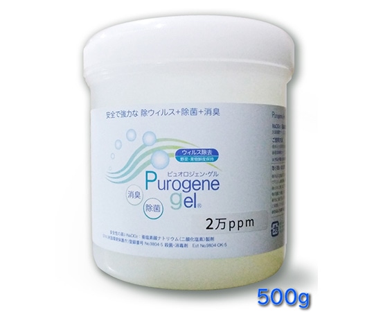 木村スチール工業 スペースきれいナ~用二酸化塩素ゲル 500g 20000PPM  6個入  強力用  1箱（ご注文単位1箱）【直送品】