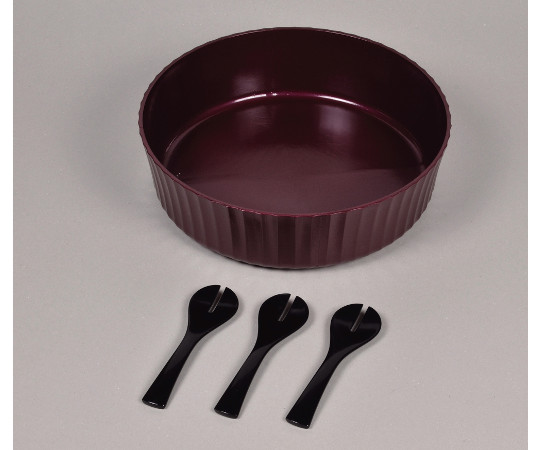 パール金属 すしパーティー 漆器風手巻き・ちらし寿司4点セット(赤溜) D-506 1袋（ご注文単位1袋）【直送品】