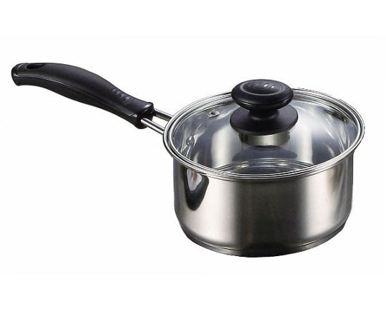 パール金属 レシェンテ 3層底ガラス蓋付片手鍋 14cm H-1048 1個(ご注文単位1個)【直送品】