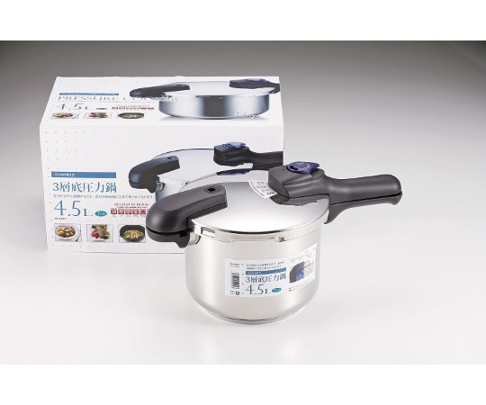 パール金属 クイックエコ 3層底切り替え式圧力鍋 4.5L H-5041 1個(ご注文単位1個)【直送品】
