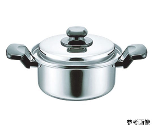 タマハシ ヘルシークック 両手鍋22cm (4.6L) HC-22W  1個（ご注文単位1個）【直送品】