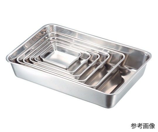 本間製作所 KO 18-8角バット 10枚取 (1枚入り)  1個（ご注文単位1個）【直送品】