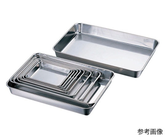 赤川器物製作所 AG 18-8浅角バット 10枚取 (1枚入り)  1個（ご注文単位1個）【直送品】