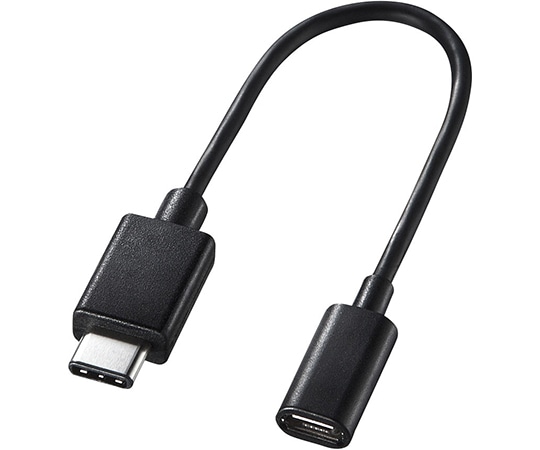 サンワサプライ TypeCUSB2.0microB変換アダプタケーブル AD-USB25CMCB 1個(ご注文単位1個)【直送品】