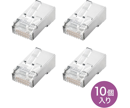 サンワサプライ STPコネクタ より線用 ADT-STP-Y10 1セット(ご注文単位1セット)【直送品】