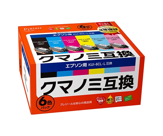 プレジール プレジール 汎用インクカートリッジ KUI-6CL-L用 6色パック(染料) PLE-EKUIL-6P 1個(ご注文単位1個)【直送品】