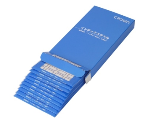 クラウン クラウンアドインデックス 青枠 CR-ID3-BL X 10 1箱(ご注文単位1箱)【直送品】