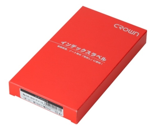 クラウン クラウンアドインデックス 赤枠 CR-ID3-R X 10 1箱(ご注文単位1箱)【直送品】