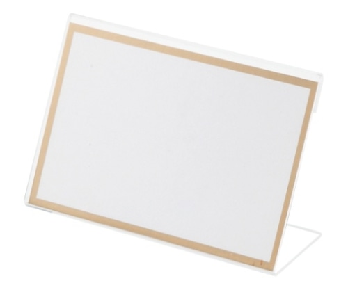 クラウン L型カード立(幅120×高83mm)厚:2mm CR-KD121-T 1個(ご注文単位1個)【直送品】