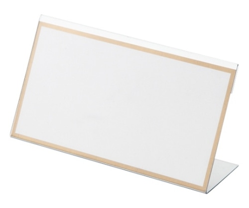 クラウン L型カード立(幅150×高83mm)厚:1mm CR-KD150P-T 1個(ご注文単位1個)【直送品】